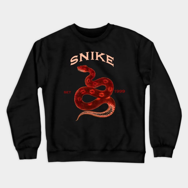 serpent,cobra,reptile,viper,venom,lizard,rattlesnake,king cobra,dragon,hydra,poison,venomous,plumber's snake,pythonidae,pythons,auger,python,squamata,serpentine,worm,big,ophidian,rattlesnakes,medusa,snakebite Crewneck Sweatshirt by vabontchi